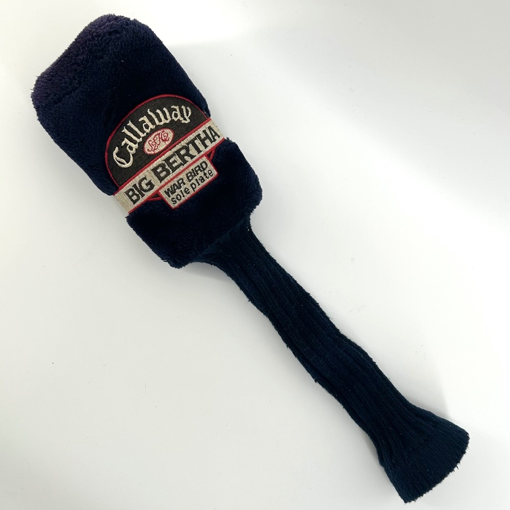 Callaway Big Bertha War Bird Sole Plate 5 Wood Headcover Navy Blue Plush Knit